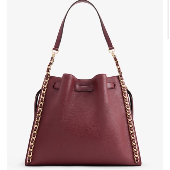 MICHAEL KORS
MINA LARGE BELTED CHAIN SHOULDER BAG DARK CHERRY COLOR - Picture 2 of 16